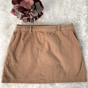 Forever 21 Women’s Corduroy Tan Mini Skirt